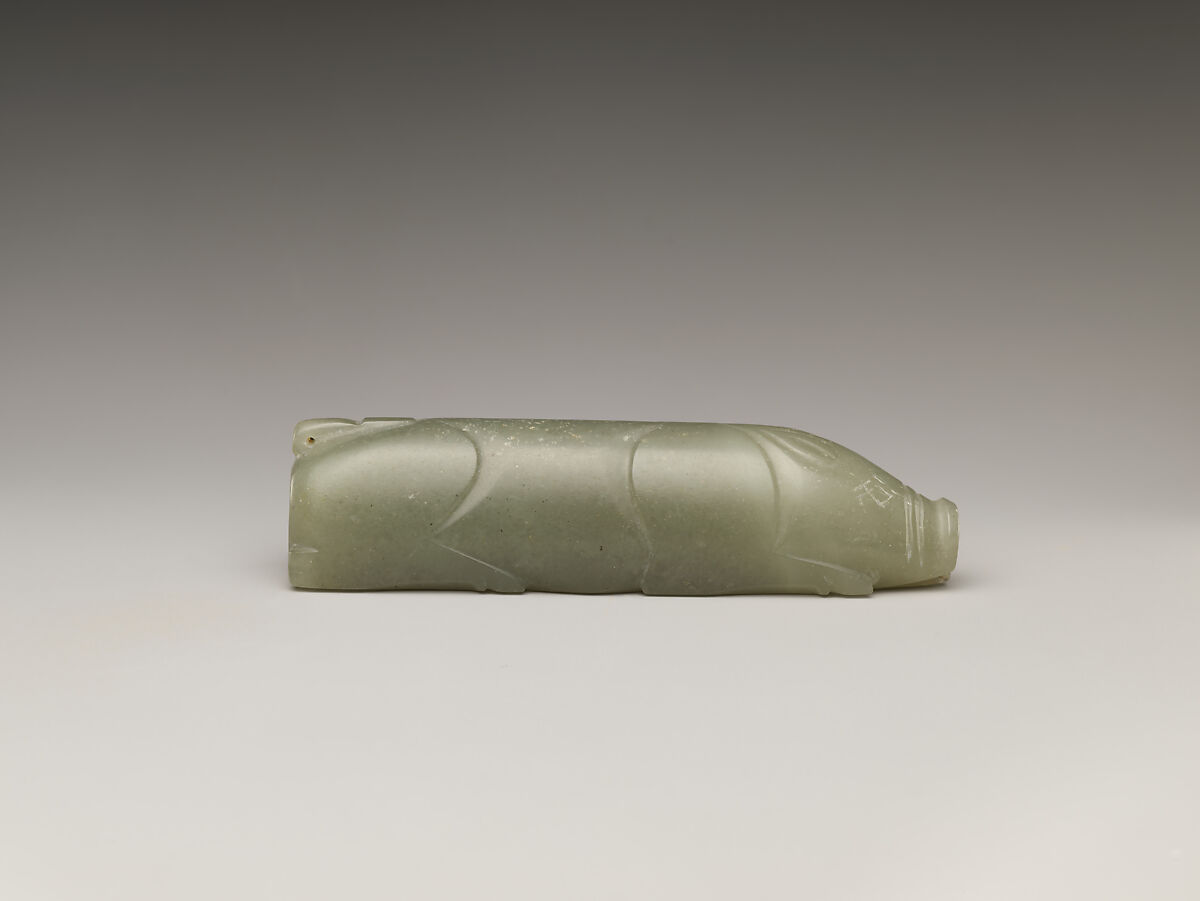 Pig in Recumbent Position, Jade (nephrite), China