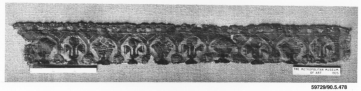 Textile Fragment, Wool, linen; tapestry weave