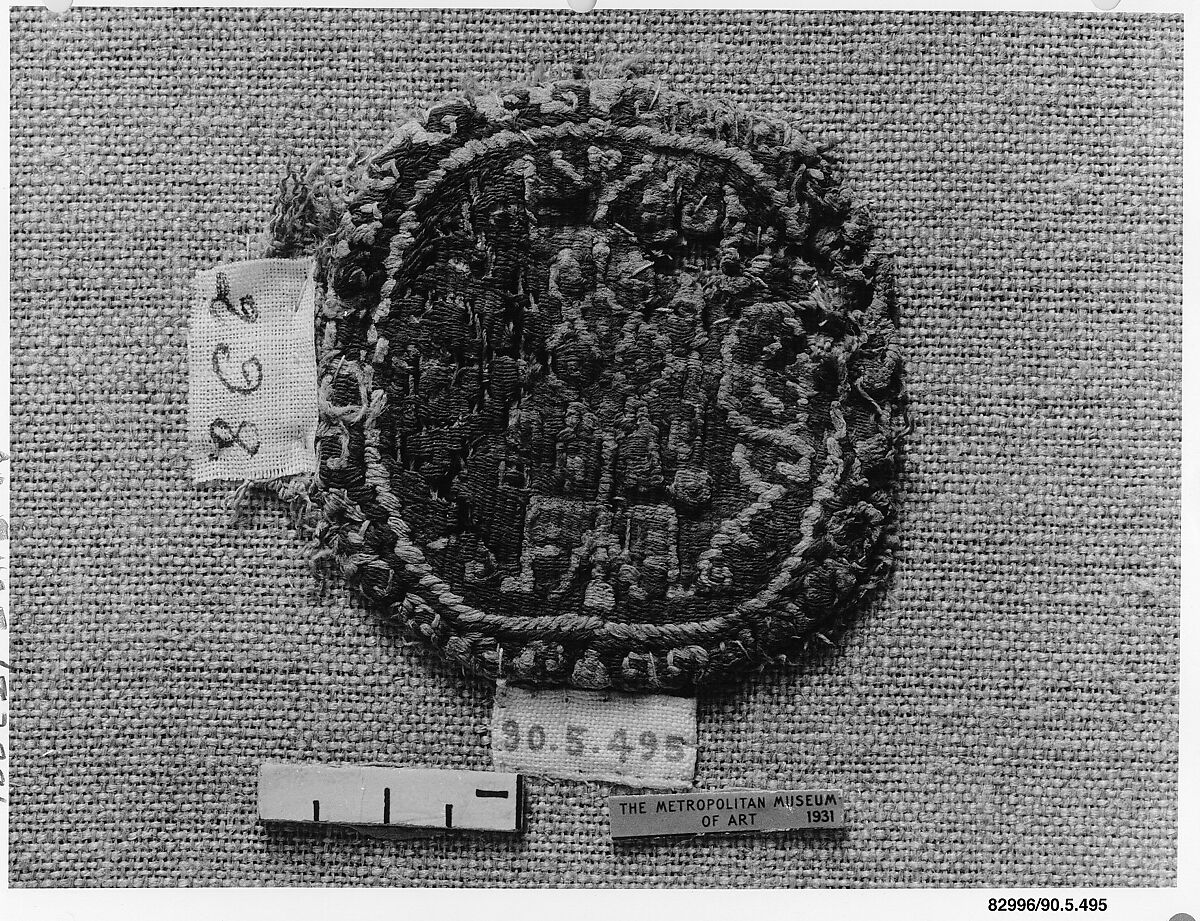 Textile Fragment, Wool, linen; tapestry weave