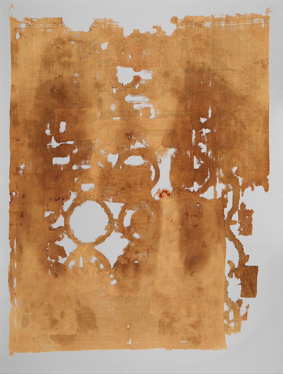 Textile Fragment, Wool, linen; tapestry weave