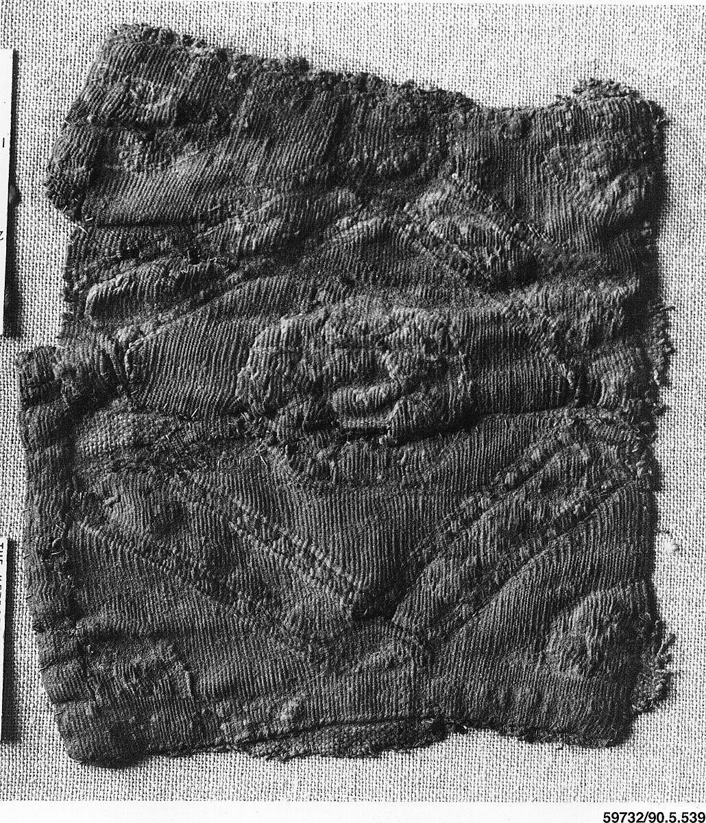 Textile Fragment, Wool, linen; tapestry weave 