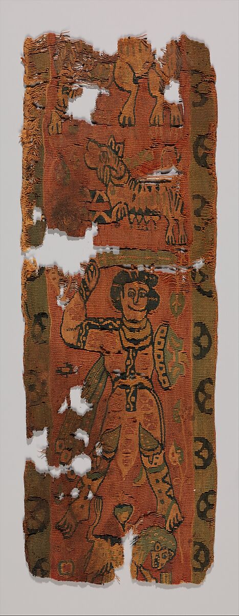 Textile Fragment, Wool, linen; tapestry weave 