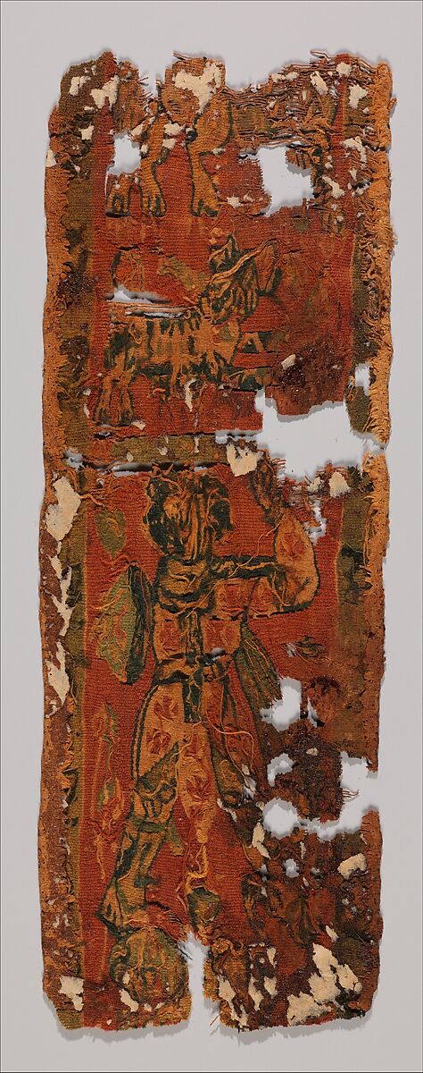 Textile Fragment, Wool, linen; tapestry weave