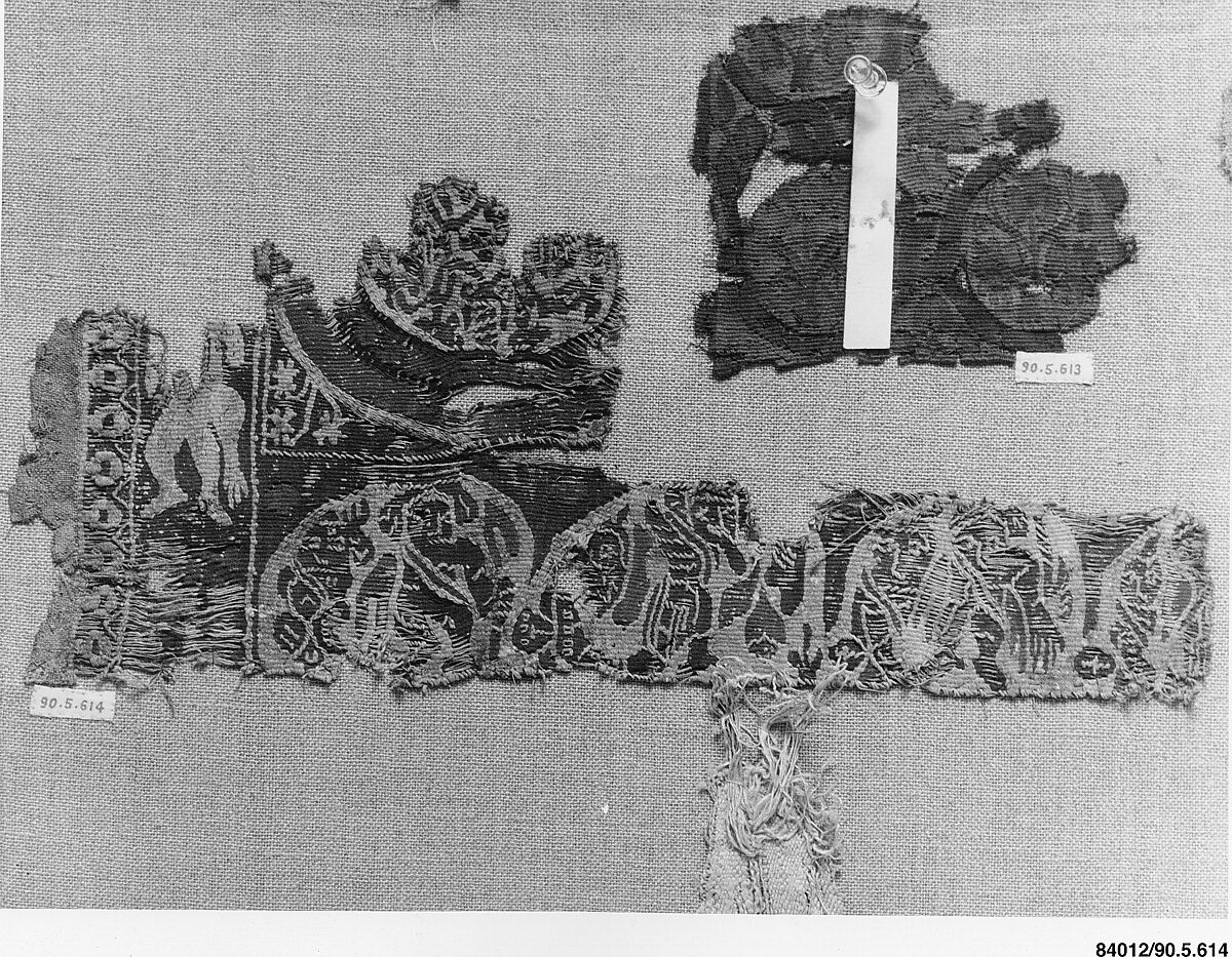 Textile Fragment, Wool, linen;  tapestry weave