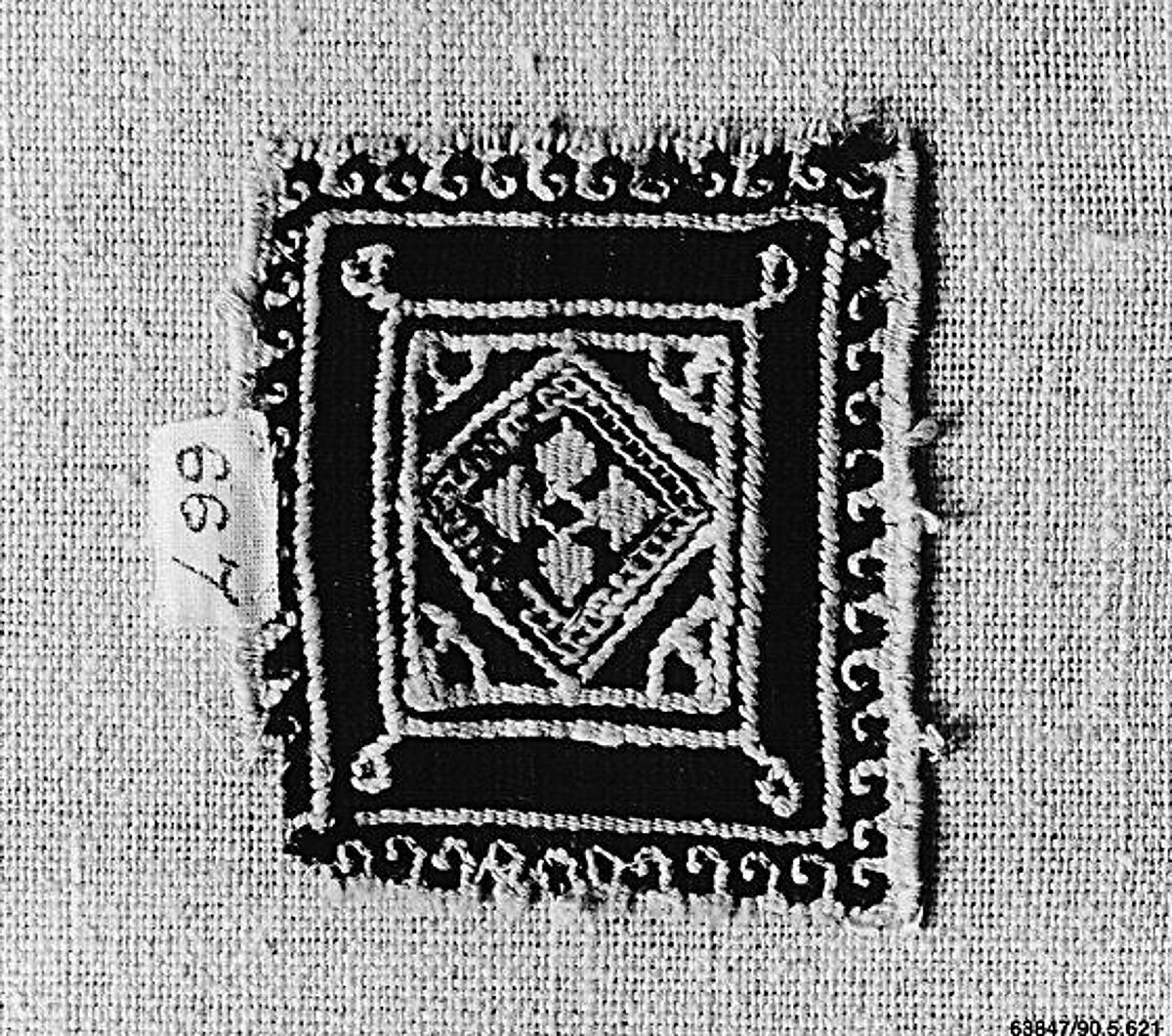 Textile Fragment, Wool, linen; tapestry weave