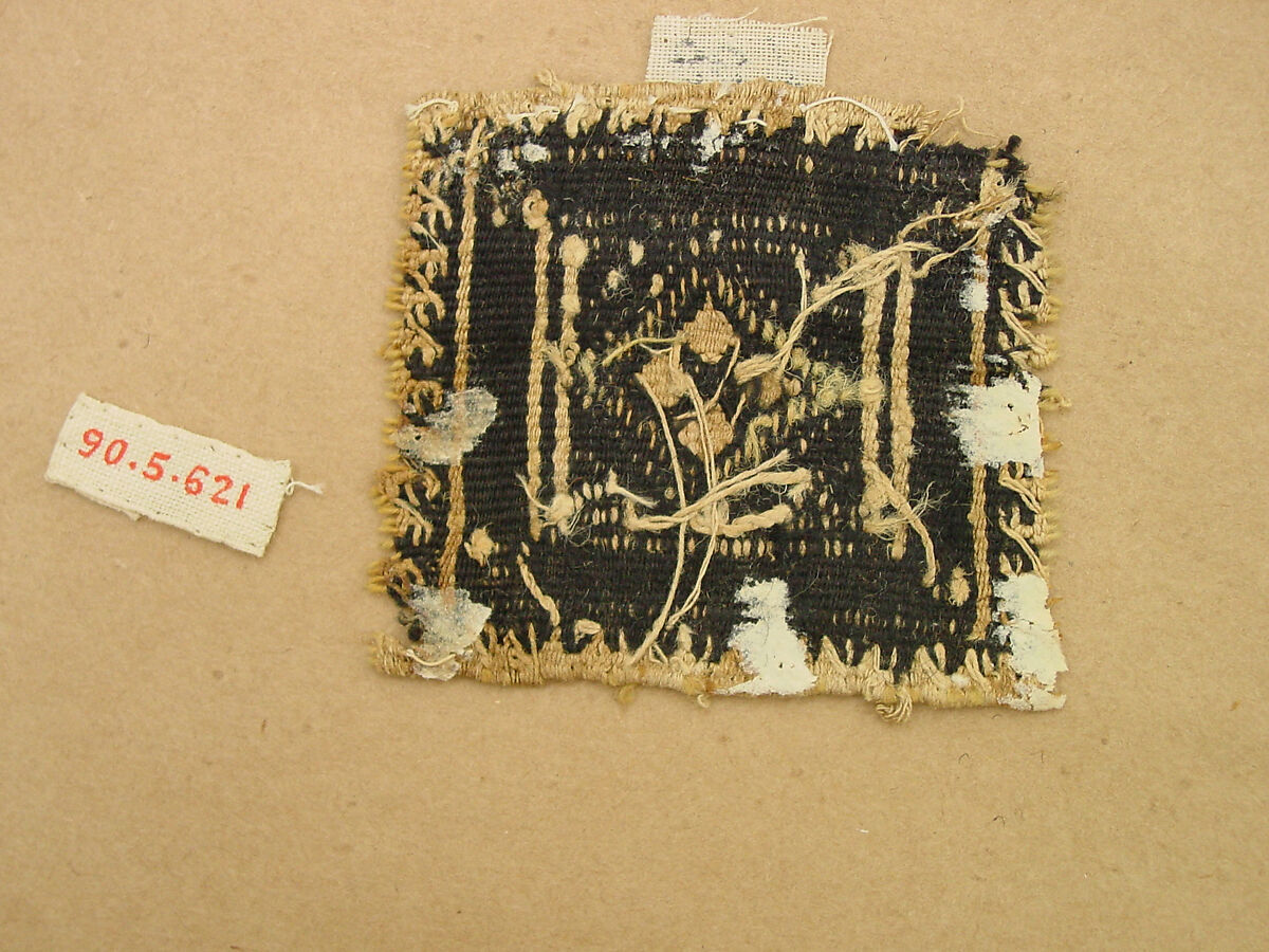 Textile Fragment, Wool, linen; tapestry weave
