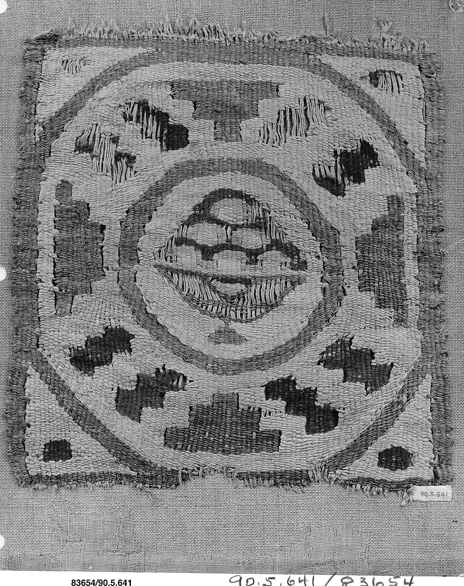 Textile Fragment, Wool, linen; tapestry weave