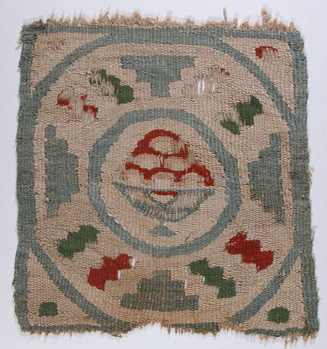 Textile Fragment, Wool, linen; tapestry weave