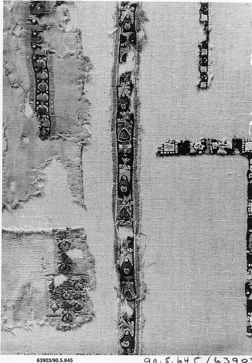 Textile Fragment, Wool, linen; tapestry weave