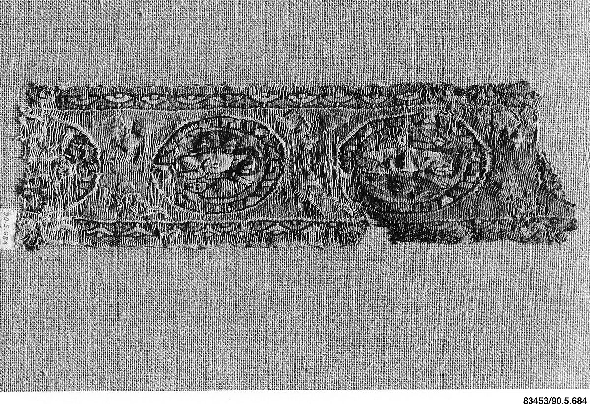 Textile Fragment, Wool, linen; tapestry weave