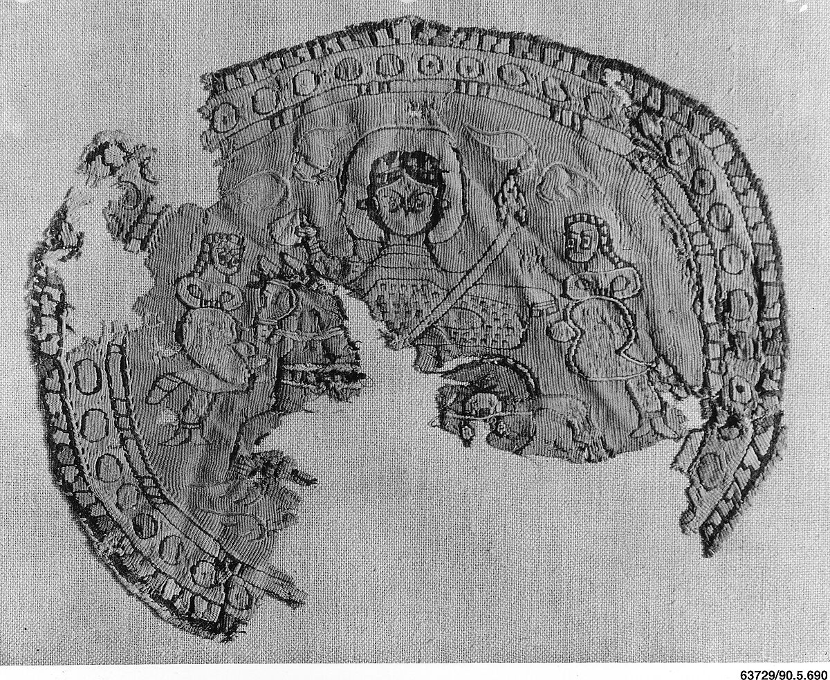 Textile Fragment, Wool, linen; tapestry weave