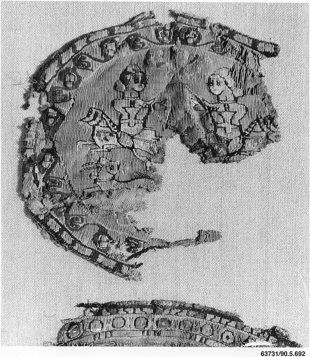 Textile Fragment, Wool, linen; tapestry weave