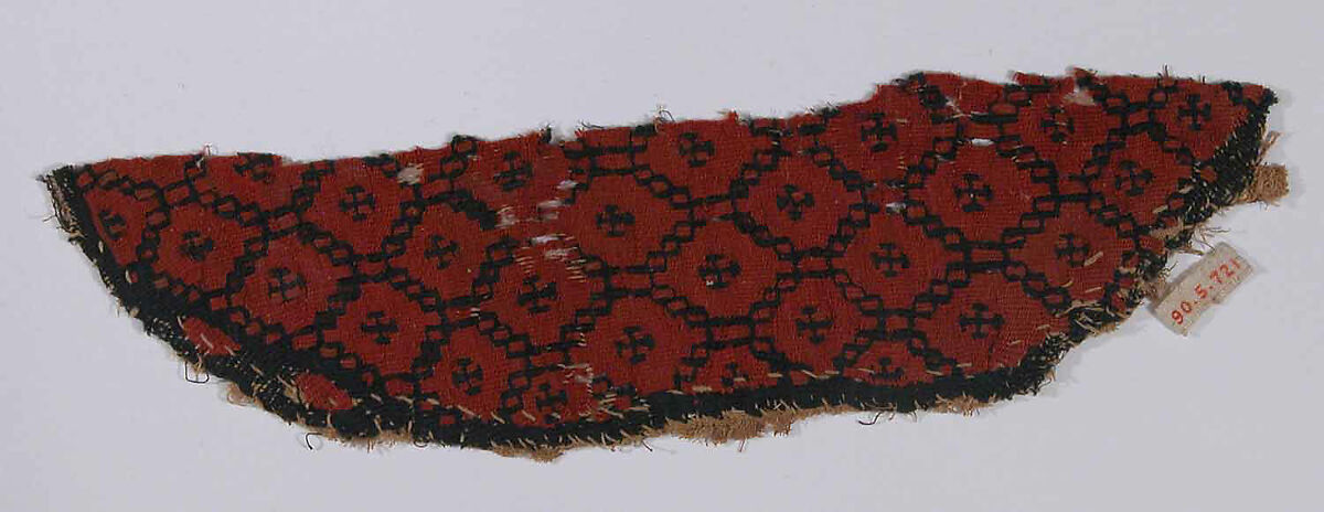 Textile Fragment, Wool; tapestry weave 