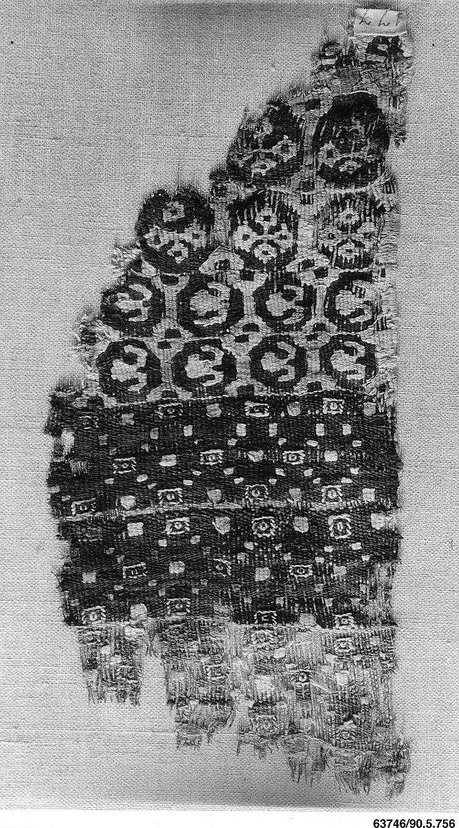 Textile Fragment, Wool, linen; tapestry weave
