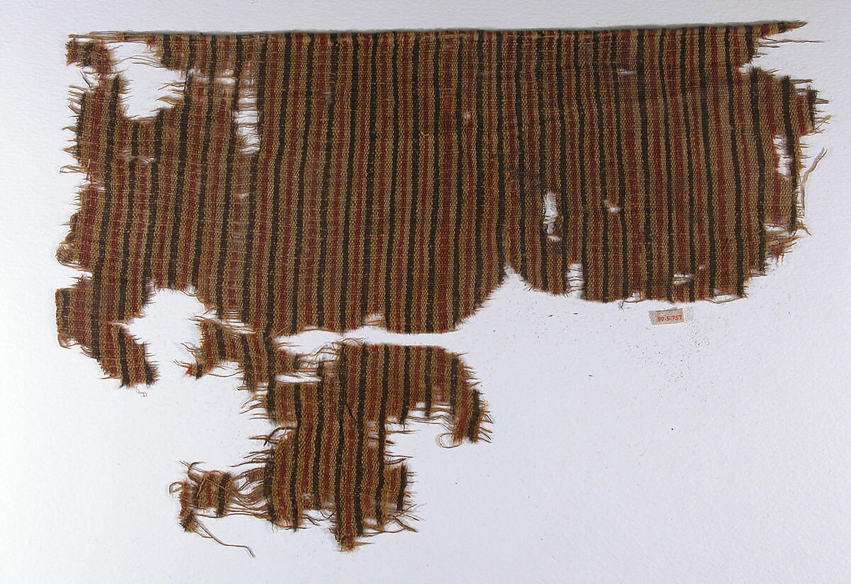 Textile Fragment, Wool, linen; plain weave 