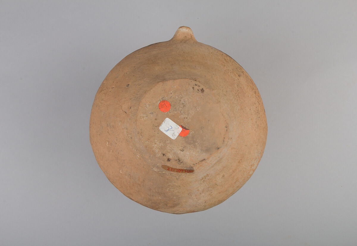 Jar with Two Loop Handles (Hu), Earthenware with pigment, China