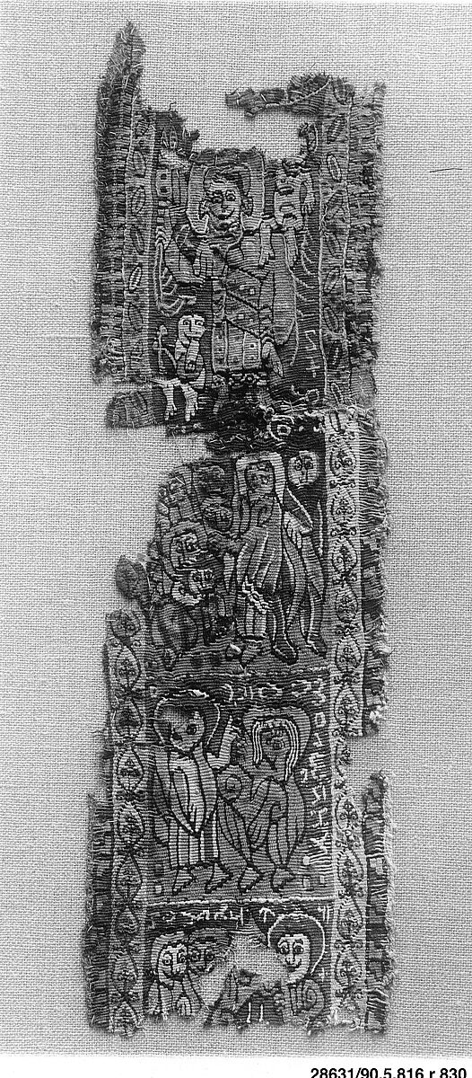 Textile Fragment, Wool, linen; tapestry weave