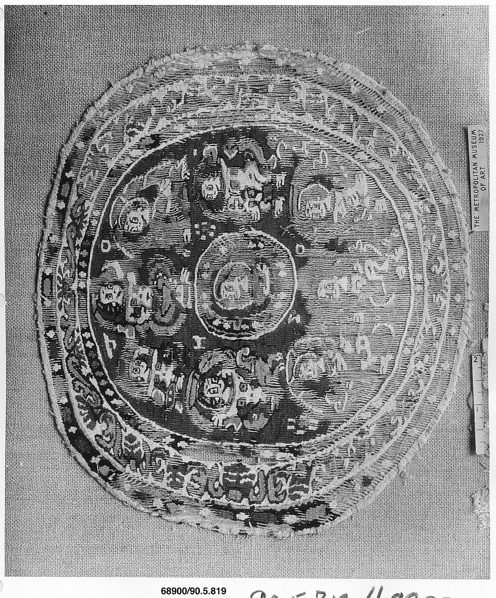 Textile Fragment, Wool, linen; tapestry weave