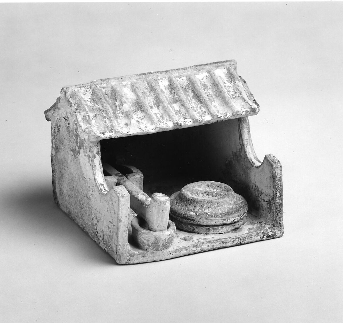 Model of Mill, Earthenware with lead glaze, China 