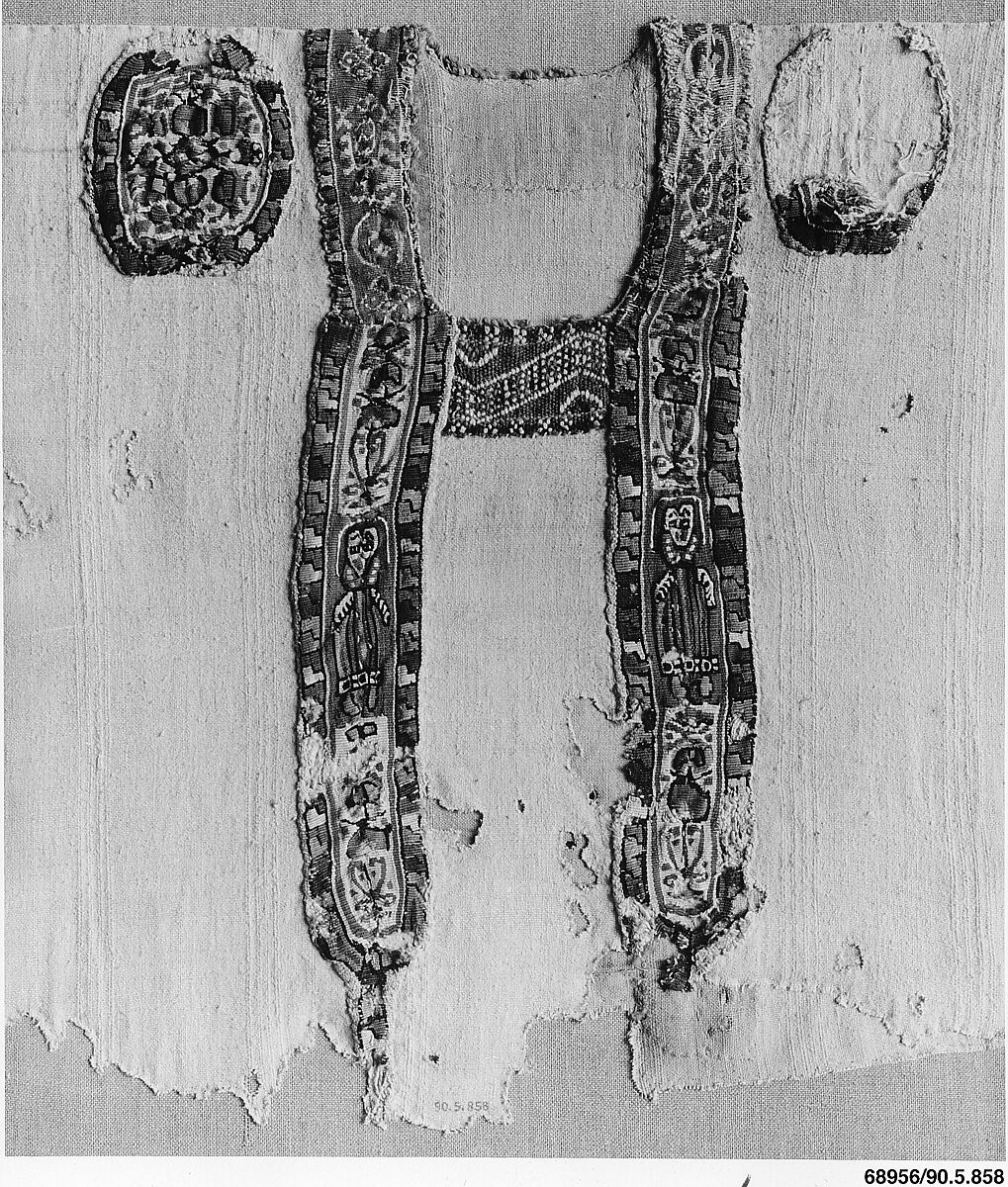 Fragment of a Tunic, Linen, wool
