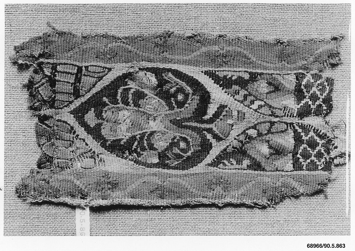 Fragment of a Band, Linen, wool 