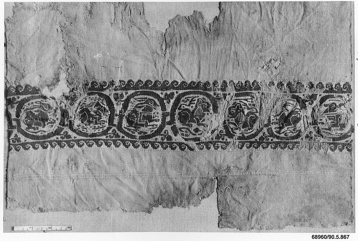 Textile Fragment, Linen, wool 