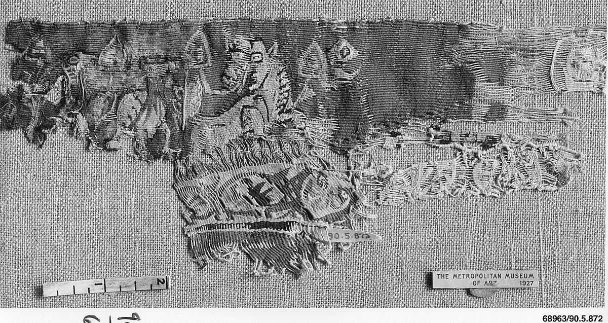 Panel Fragment, Linen, wool