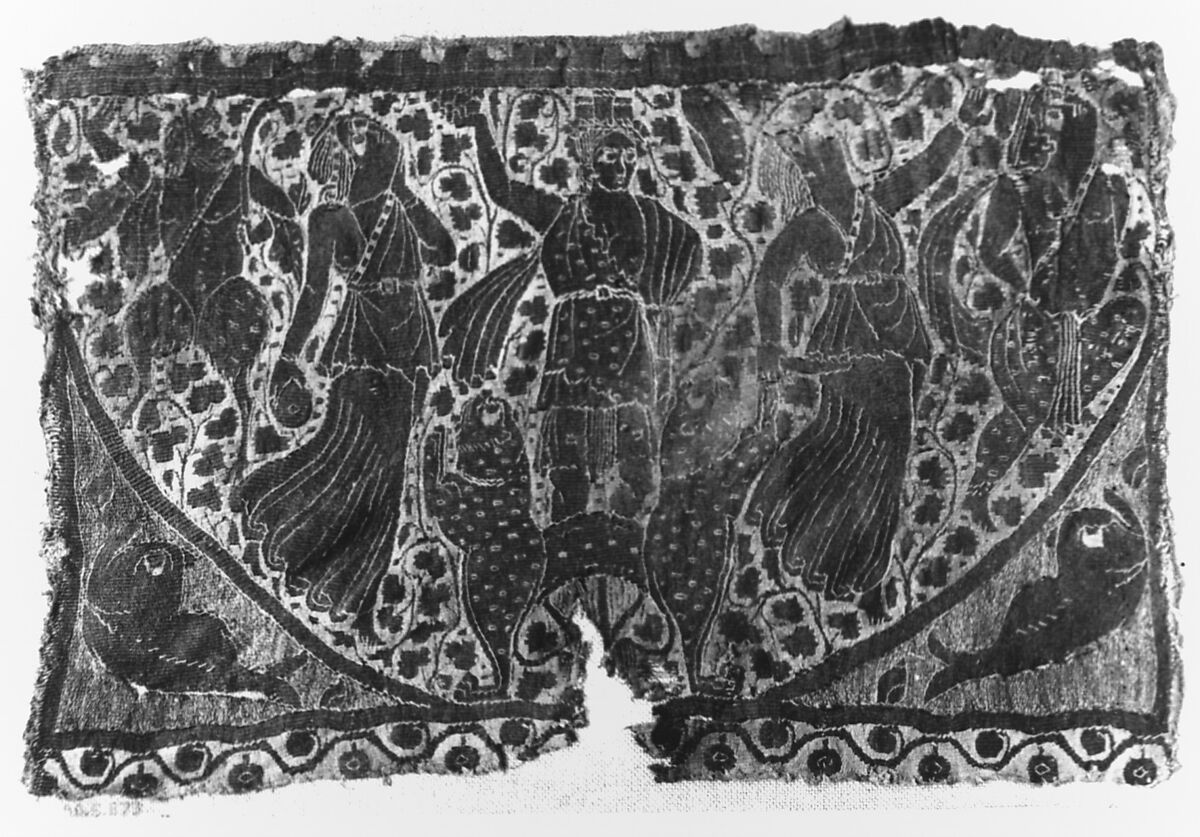 Panel with the Triumph of Dionysos, Wool, linen; tapestry weave