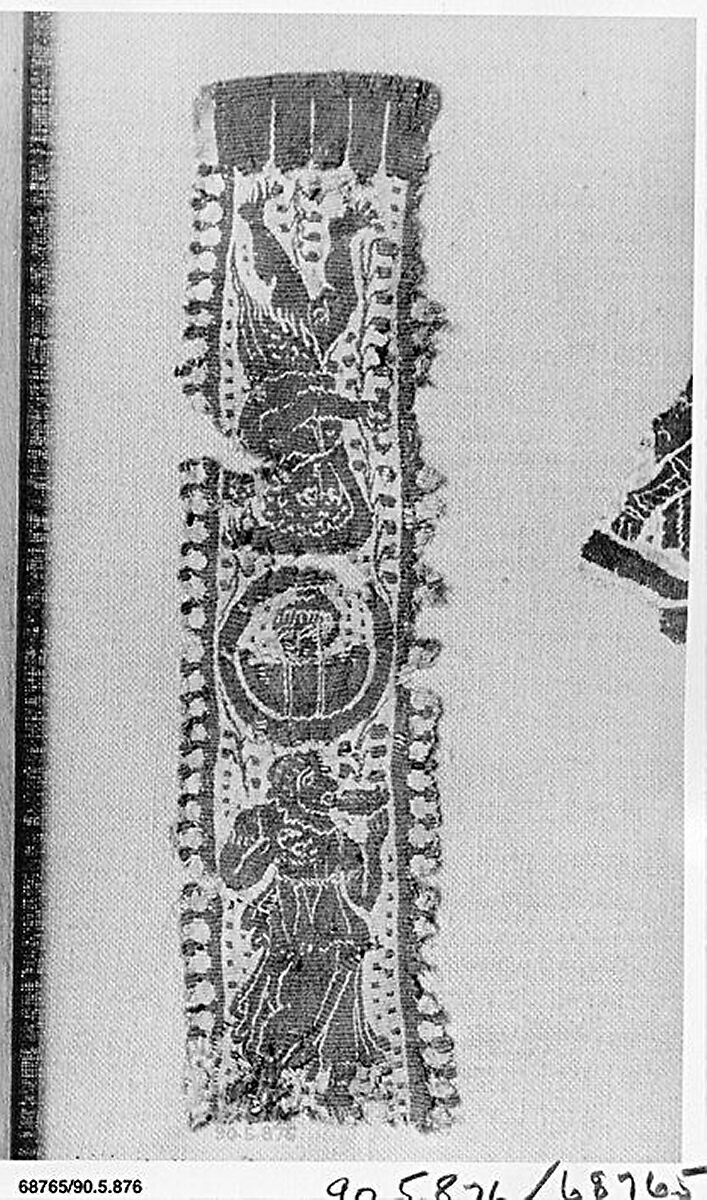 Fragment of a Band with Scenes from the Vintage, Linen, wool
