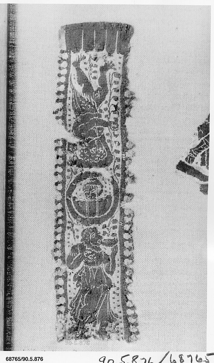 Fragment of a Band with Scenes from the Vintage, Linen, wool 