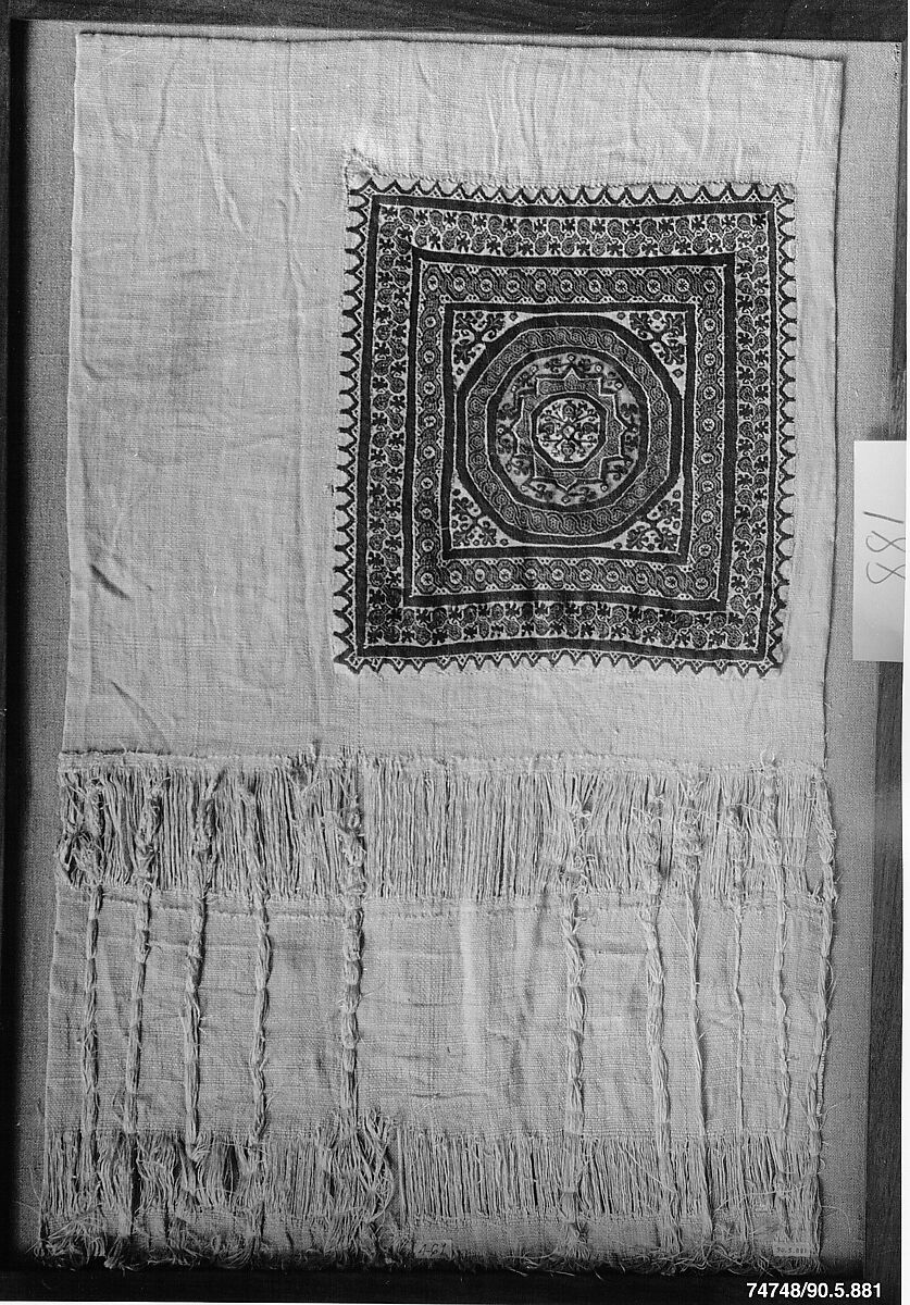 Textile Fragment, Linen, wool