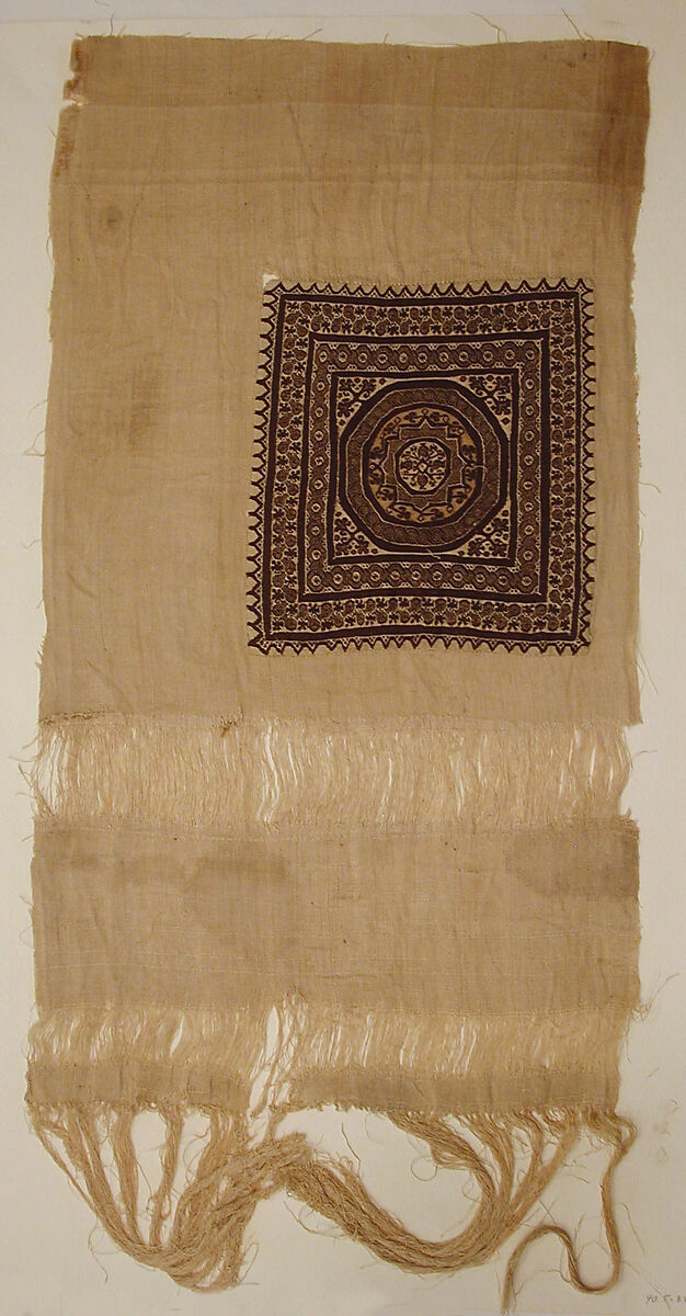 Textile Fragment, Linen, wool 