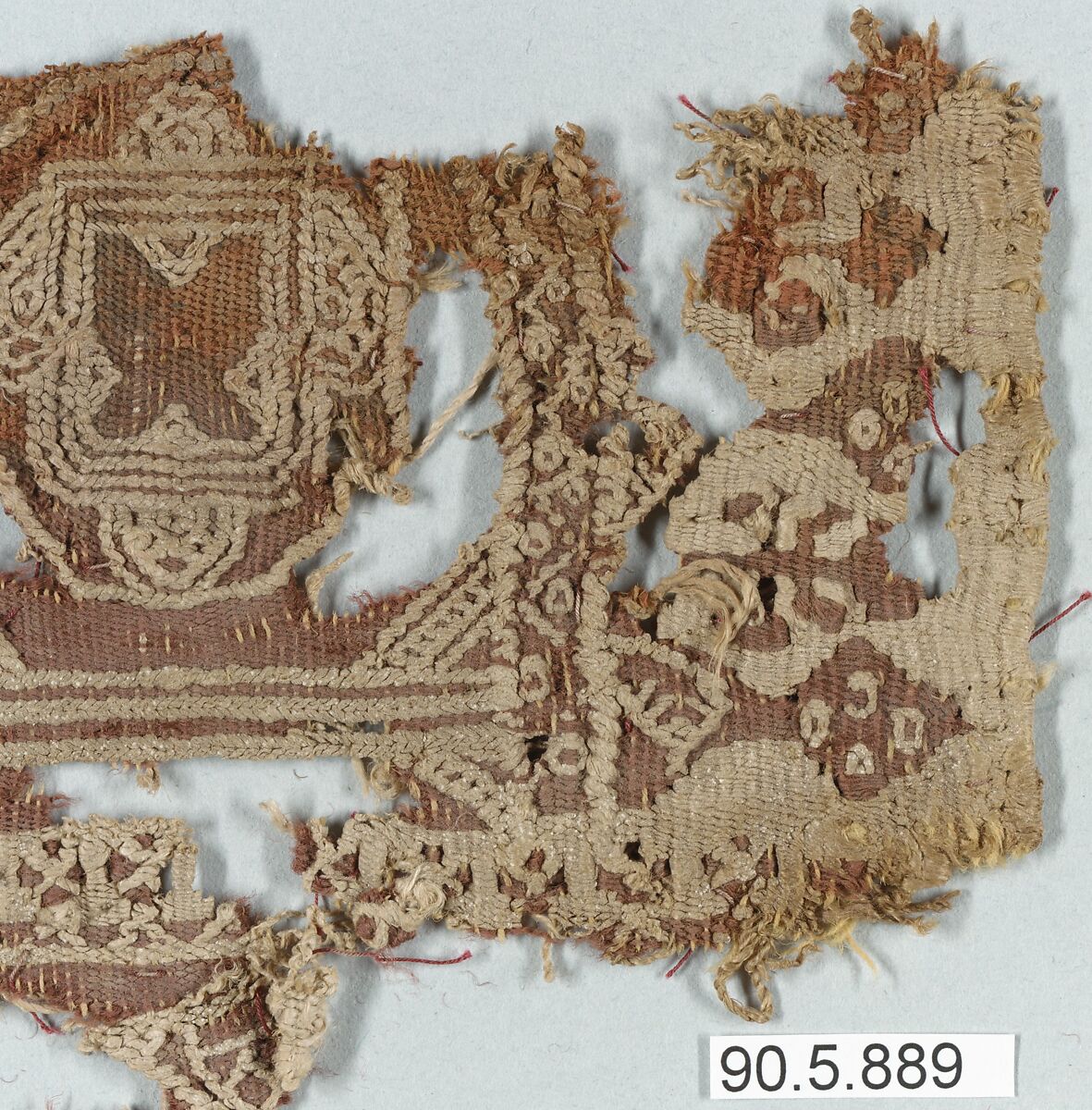 Panel Fragment, Linen, wool