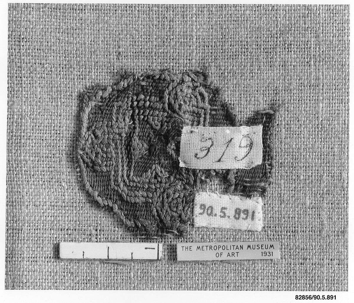 Panel Fragment, Linen, wool