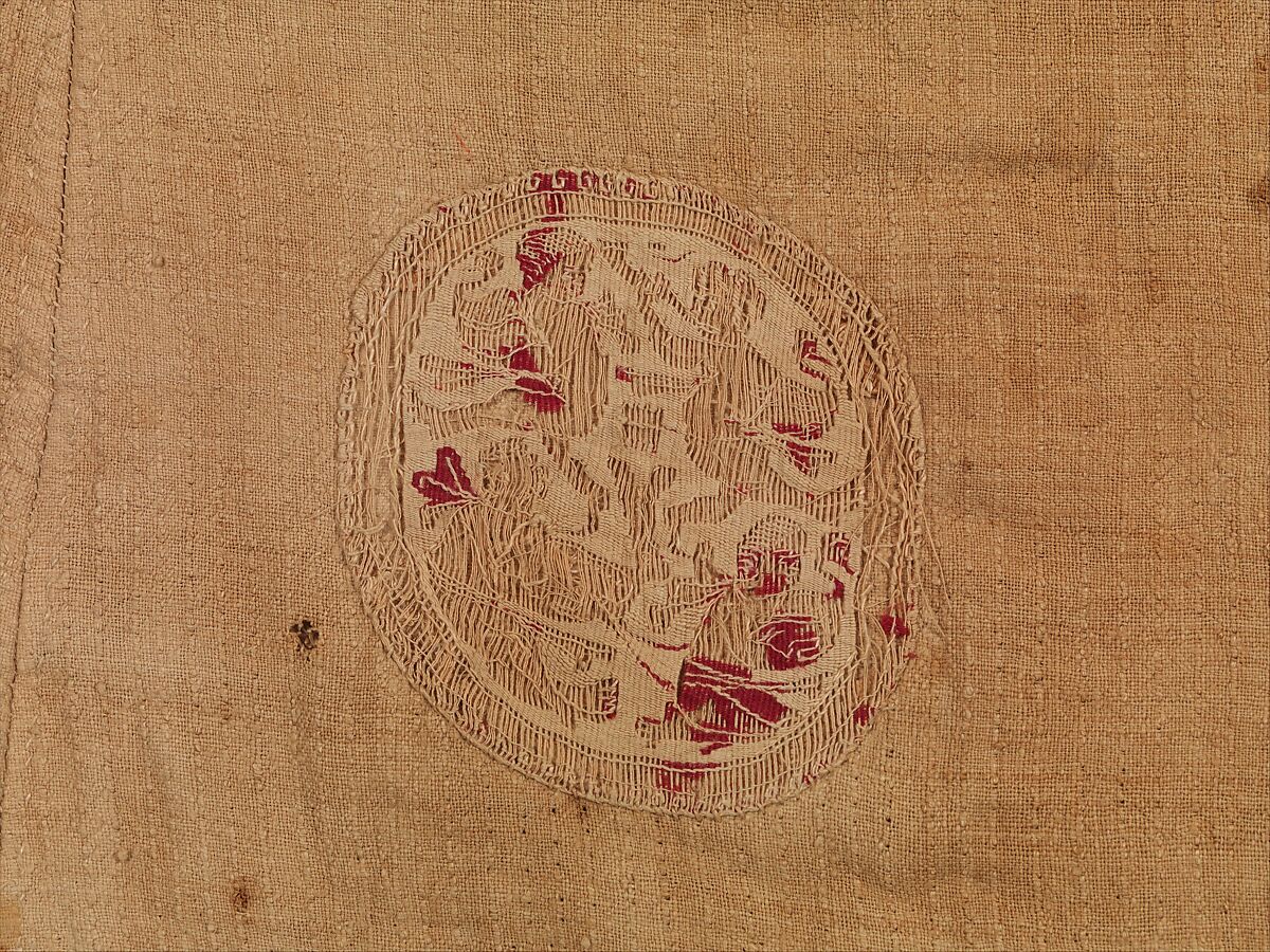 Tunic, Linen, wool, and silk