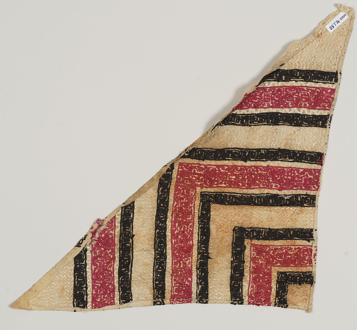 Textile Fragment, Linen and silk