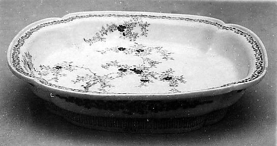 Dish, White porcelain decorated with polychrome enamels (Nabeshima ware), Japan 