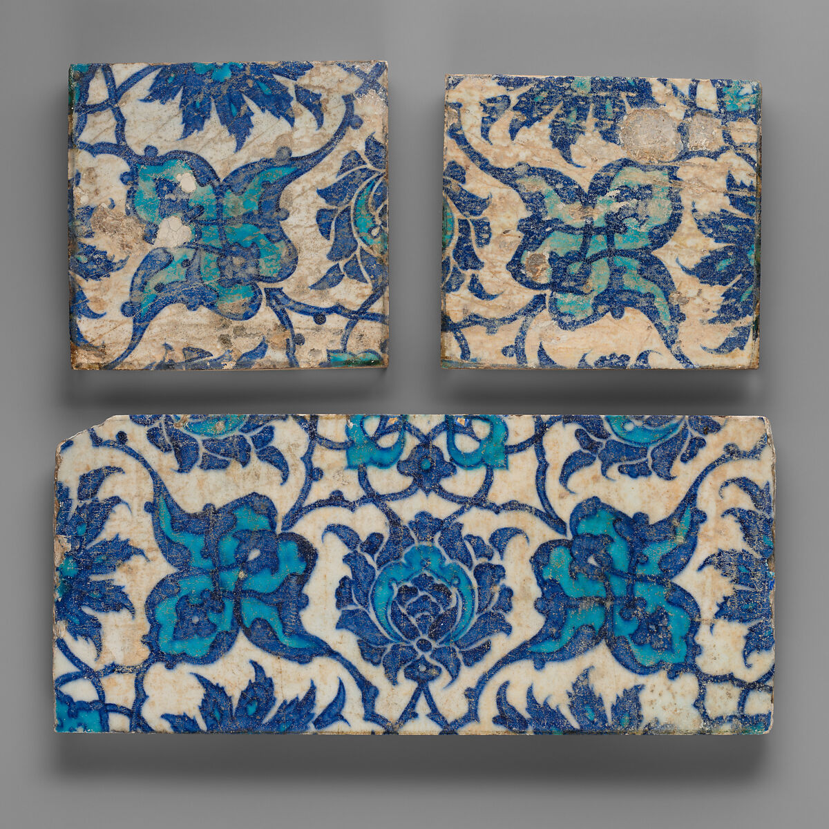 Tiles, Stonepaste; painted and glazed