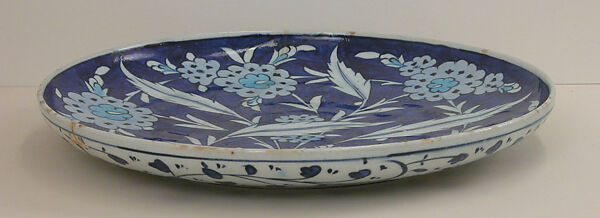 Plate, Stonepaste; polychrome-painted under transparent glaze