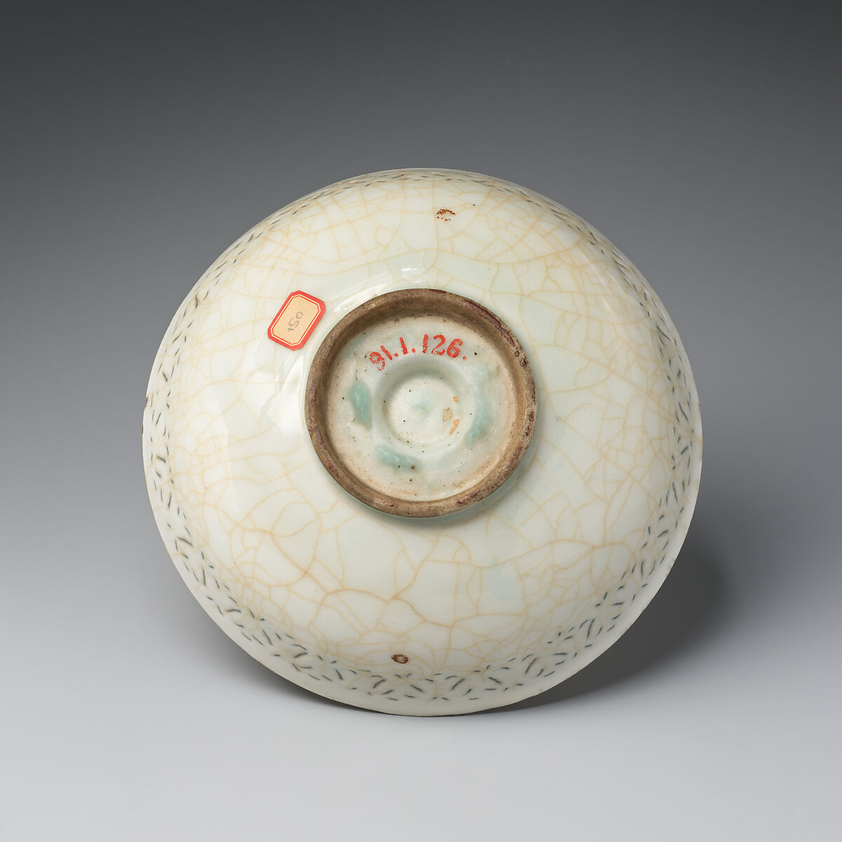 Bowl, Stonepaste; painted and glazed