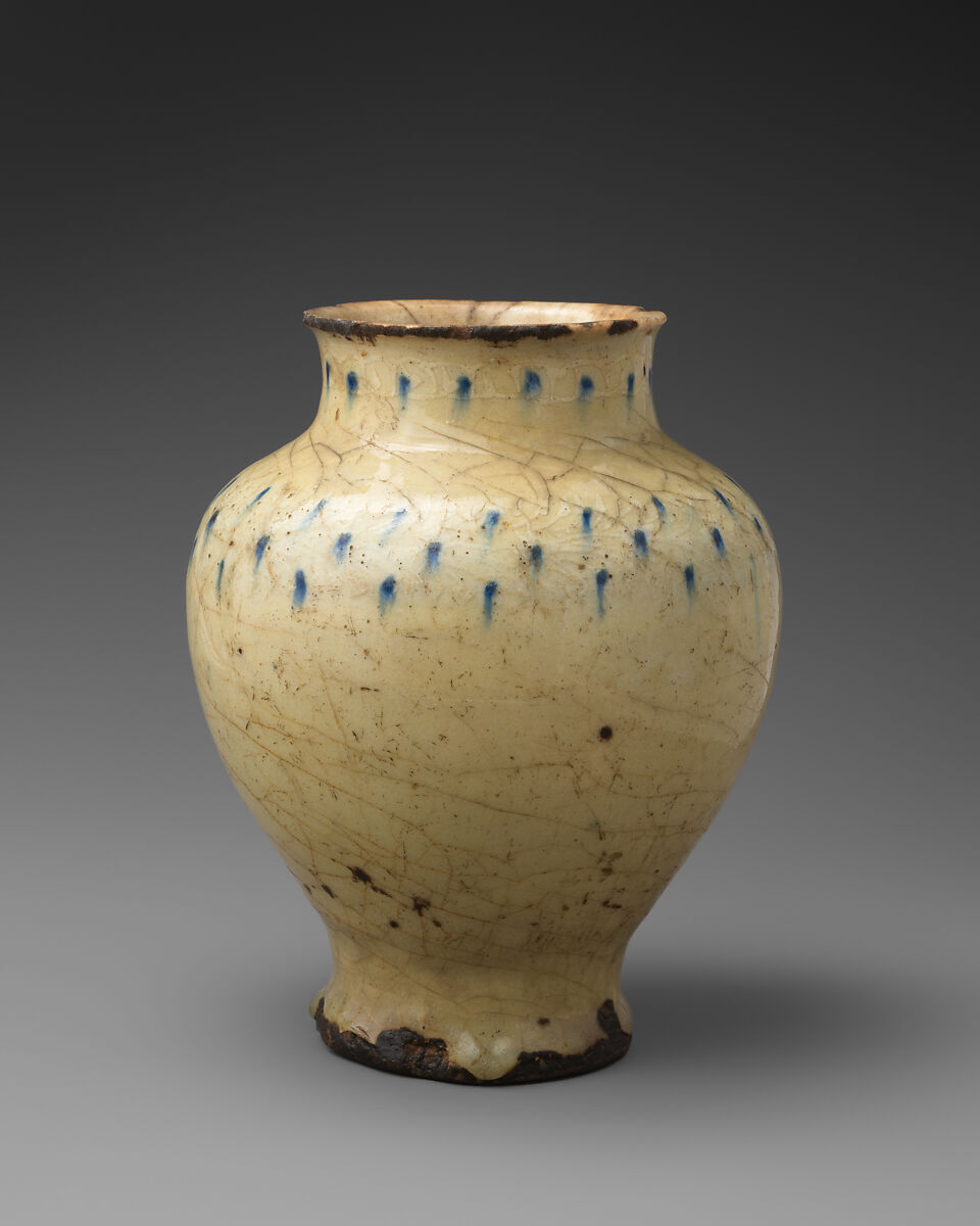 Vase, Earthenware; glazed