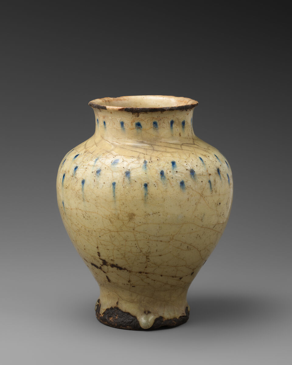 Vase, Earthenware; glazed