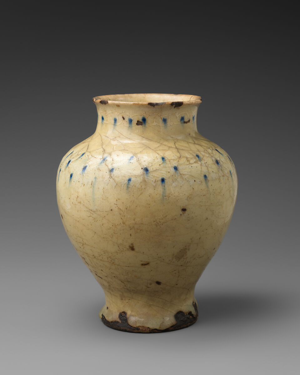 Vase, Earthenware; glazed 