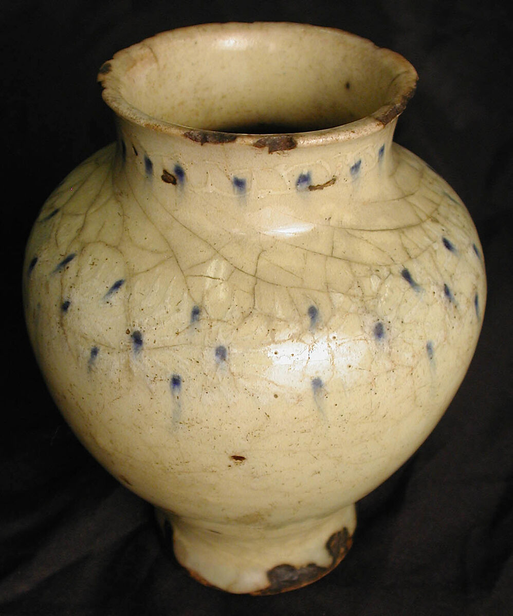 Vase, Earthenware; glazed 