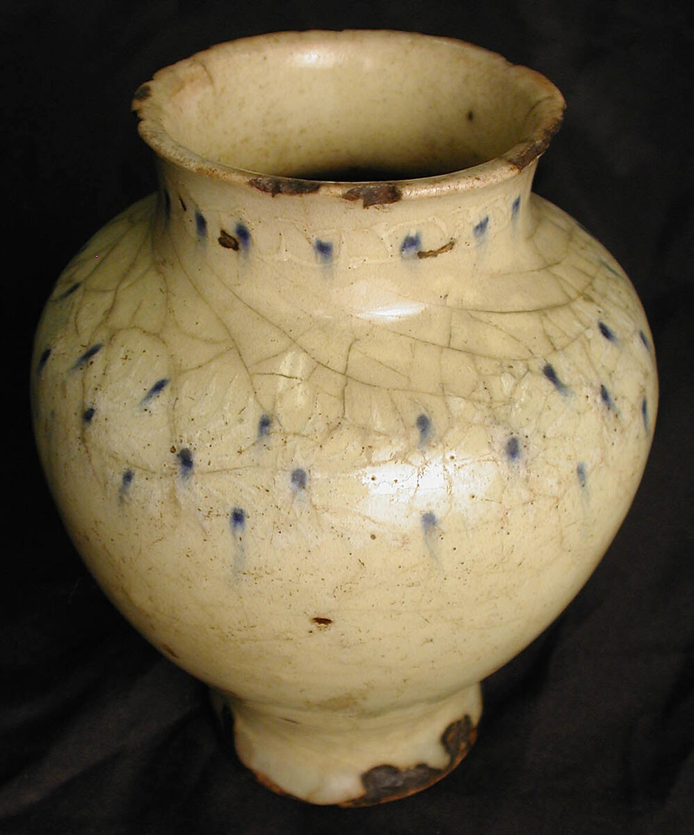 Vase, Earthenware; glazed