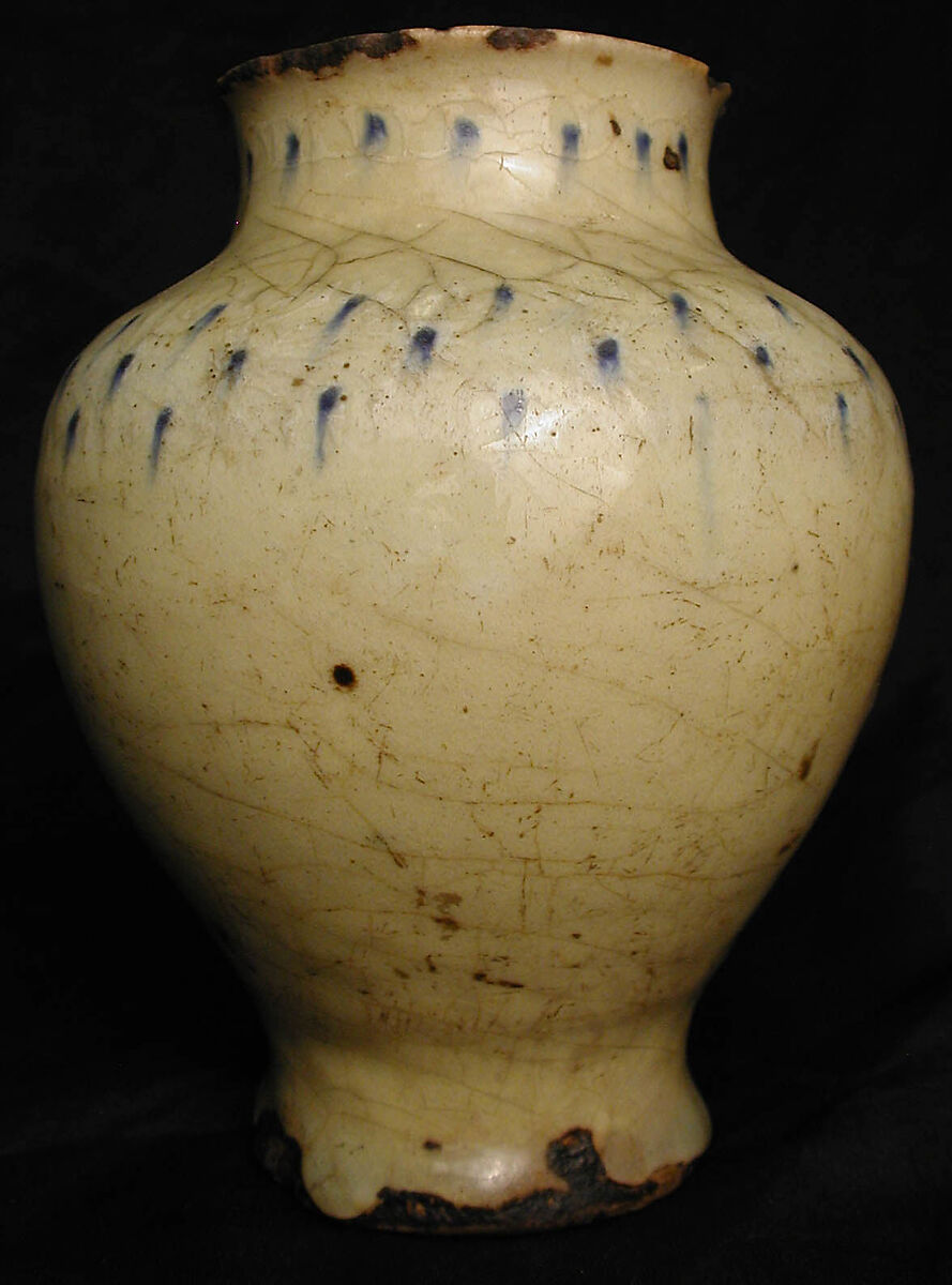 Vase, Earthenware; glazed