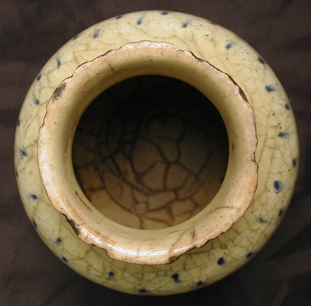 Vase, Earthenware; glazed