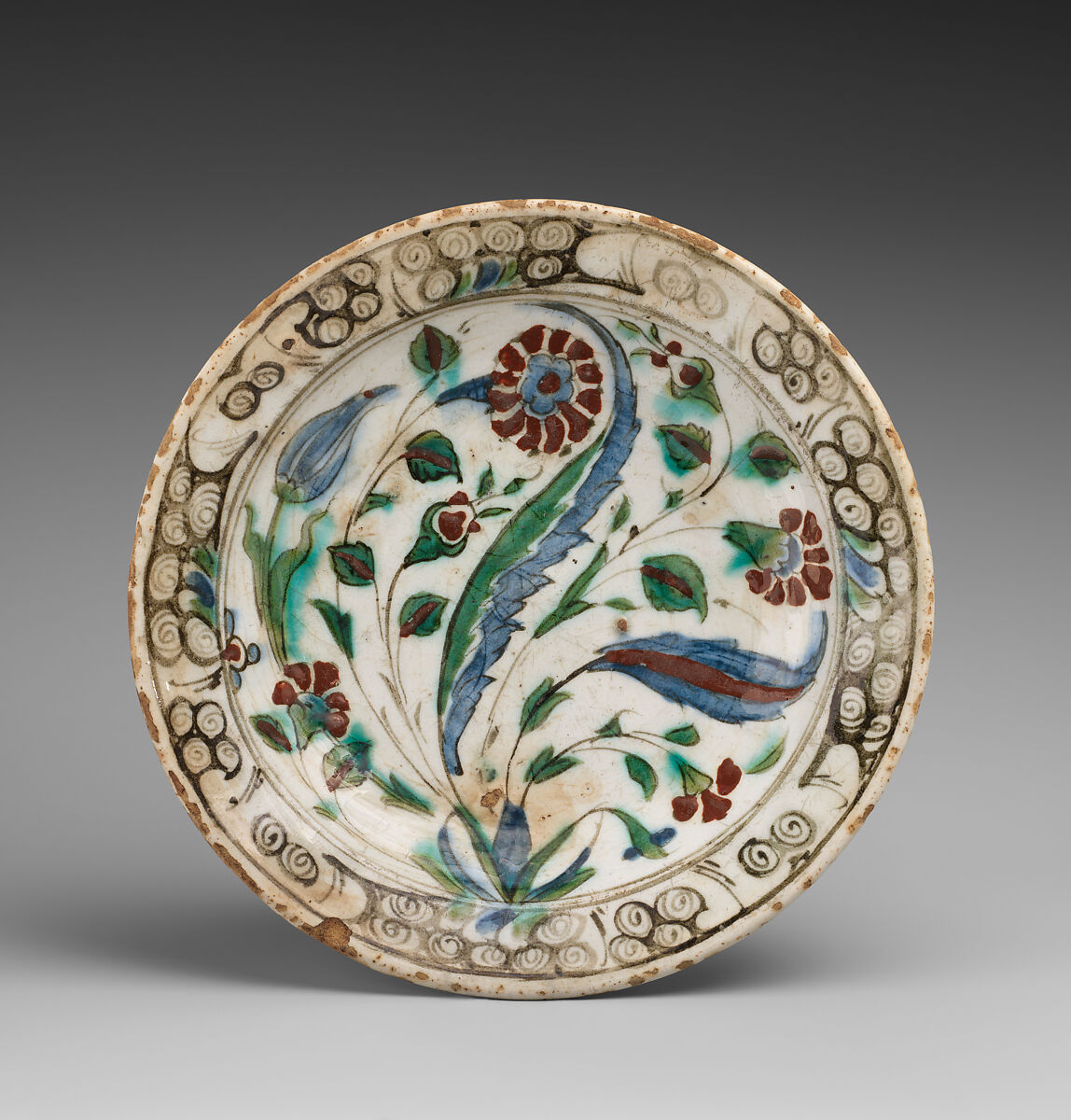 Dish, Earthenware; glazed 