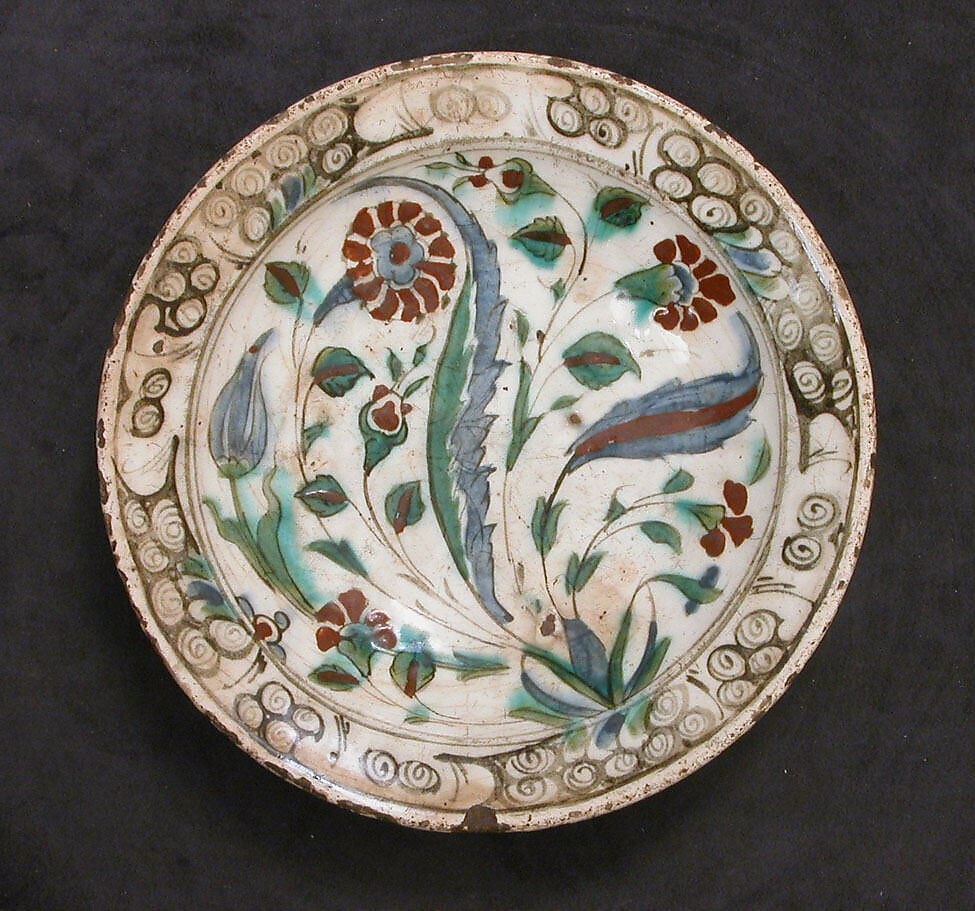 Dish, Earthenware; glazed 