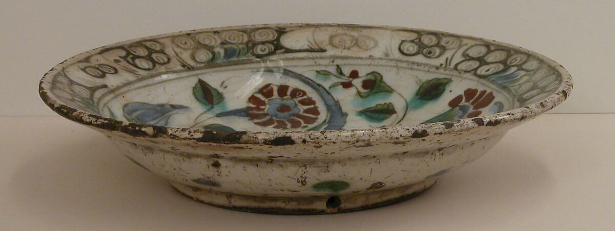 Dish, Earthenware; glazed